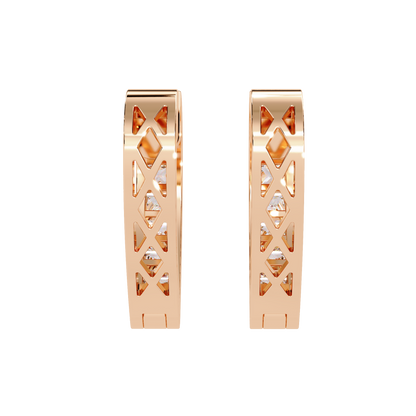 Sparkling Diamond Heart Hoop Earrings Carat Link Jewels