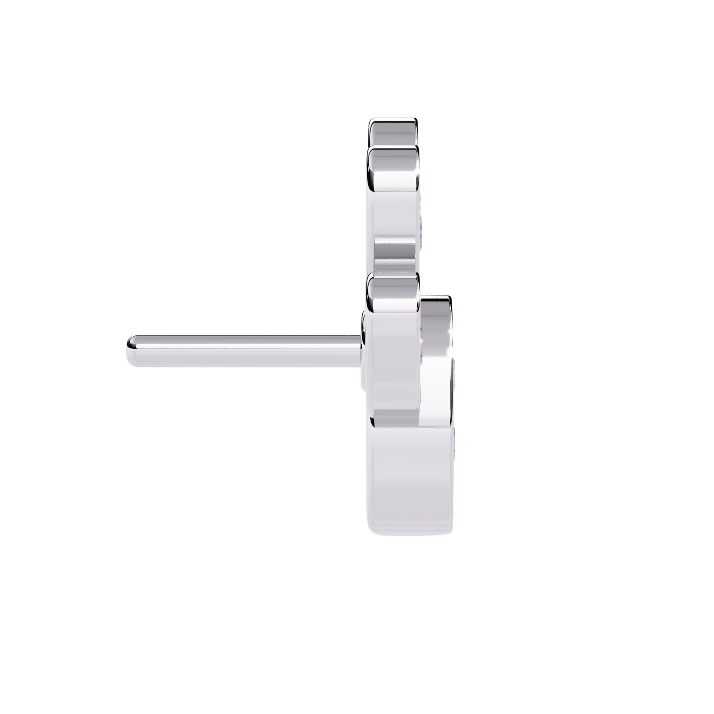 Paw Print Diamond Stud Earrings Carat Link Jewels