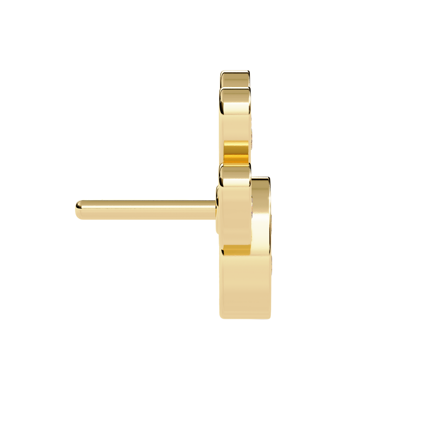 Paw Print Diamond Stud Earrings Carat Link Jewels