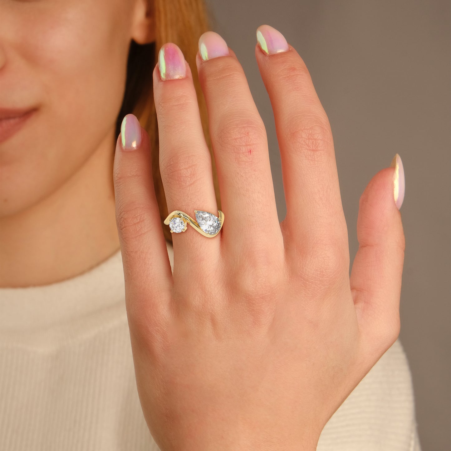 Dual Harmony Diamond Ring