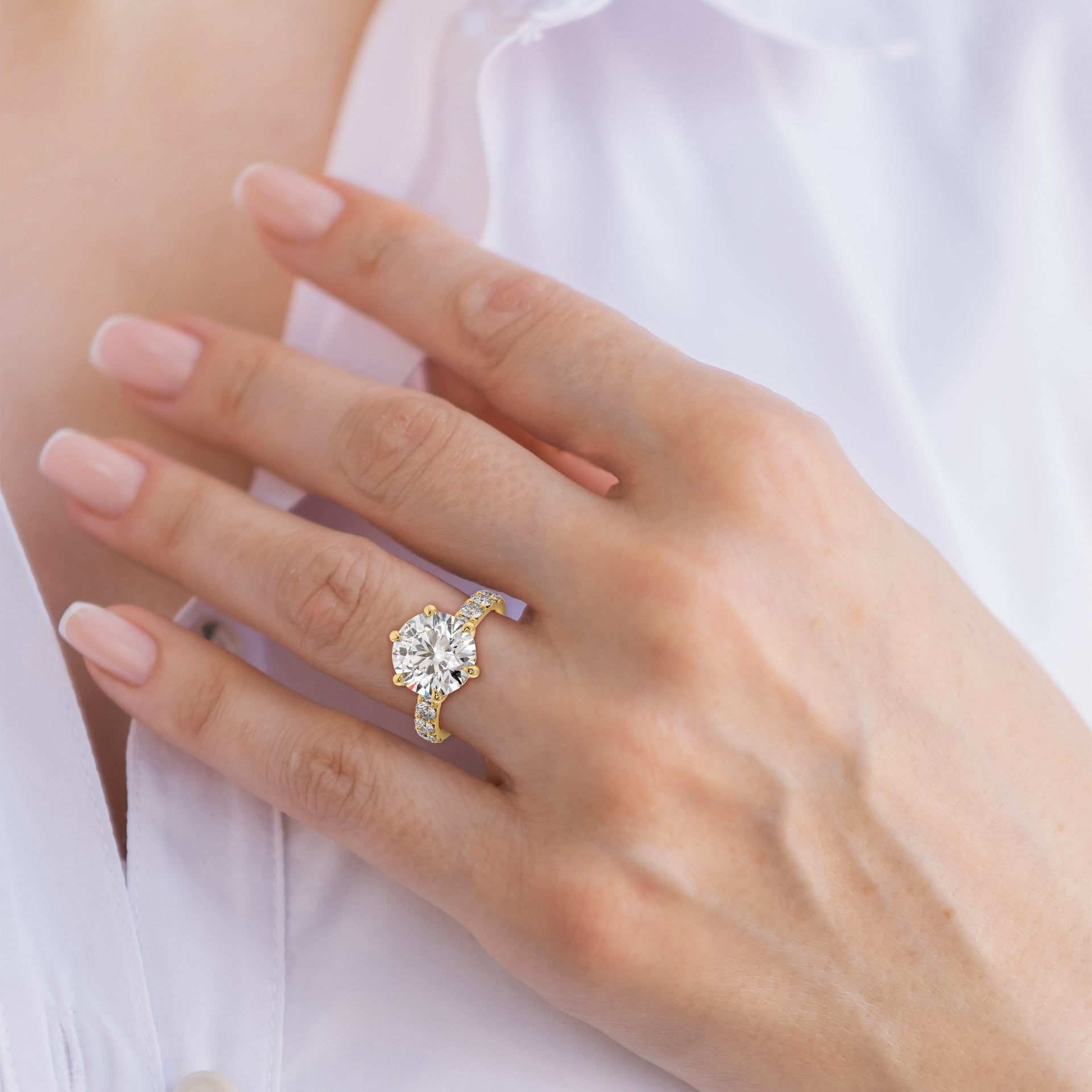 Aurora Crown Diamond Ring - Caratlink