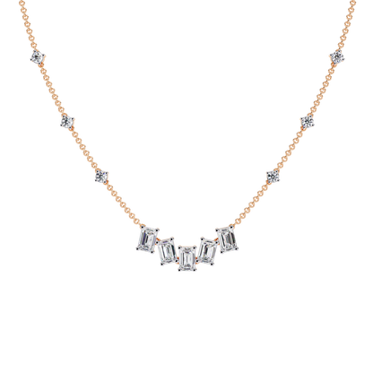 Emerald Symphony Diamond Necklace Carat Link Jewels