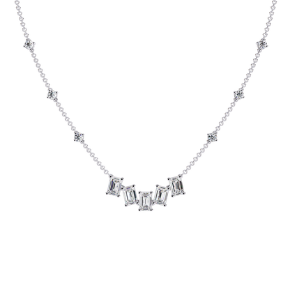 Emerald Symphony Diamond Necklace Carat Link Jewels