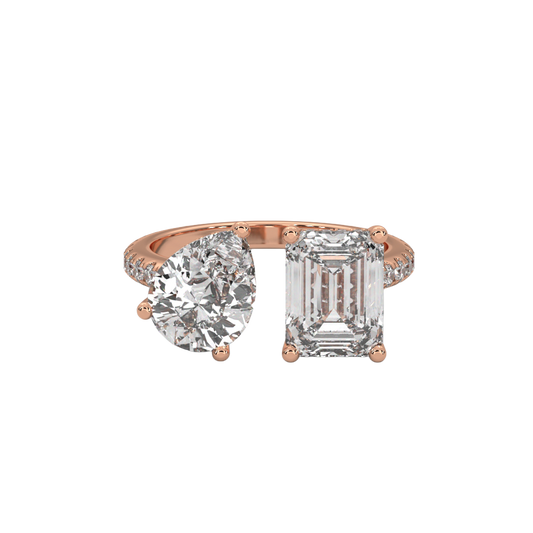 Dual Harmony Diamond Ring