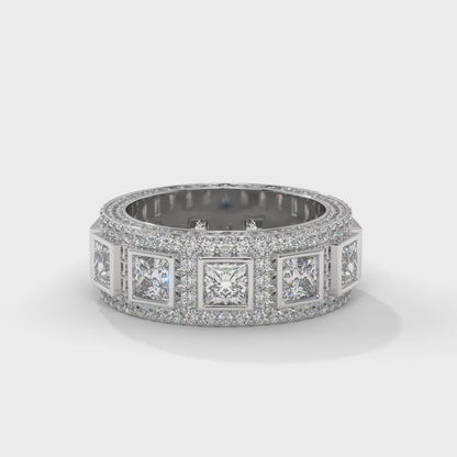 Regal Square Diamond Band