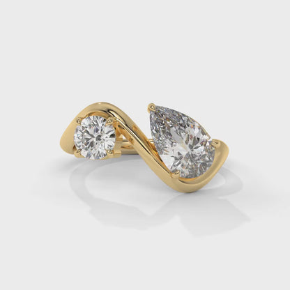 Dual Harmony Diamond Ring