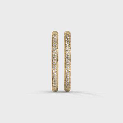 Eternal Spark Pavé Hoop Earrings