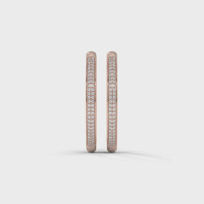 Eternal Spark Pavé Hoop Earrings
