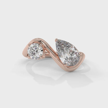 Dual Harmony Diamond Ring