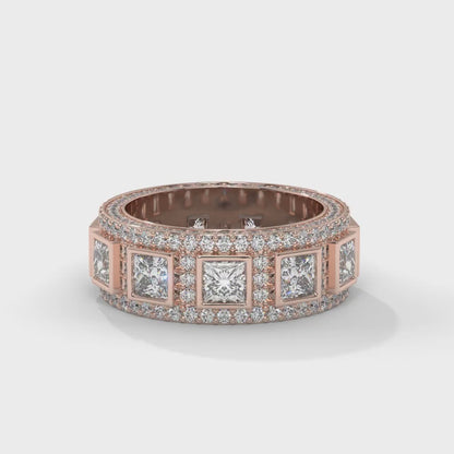 Regal Square Diamond Band