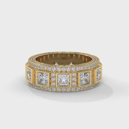 Regal Square Diamond Band